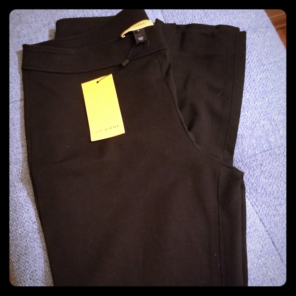 NWT Black viscose dress pants from St. John